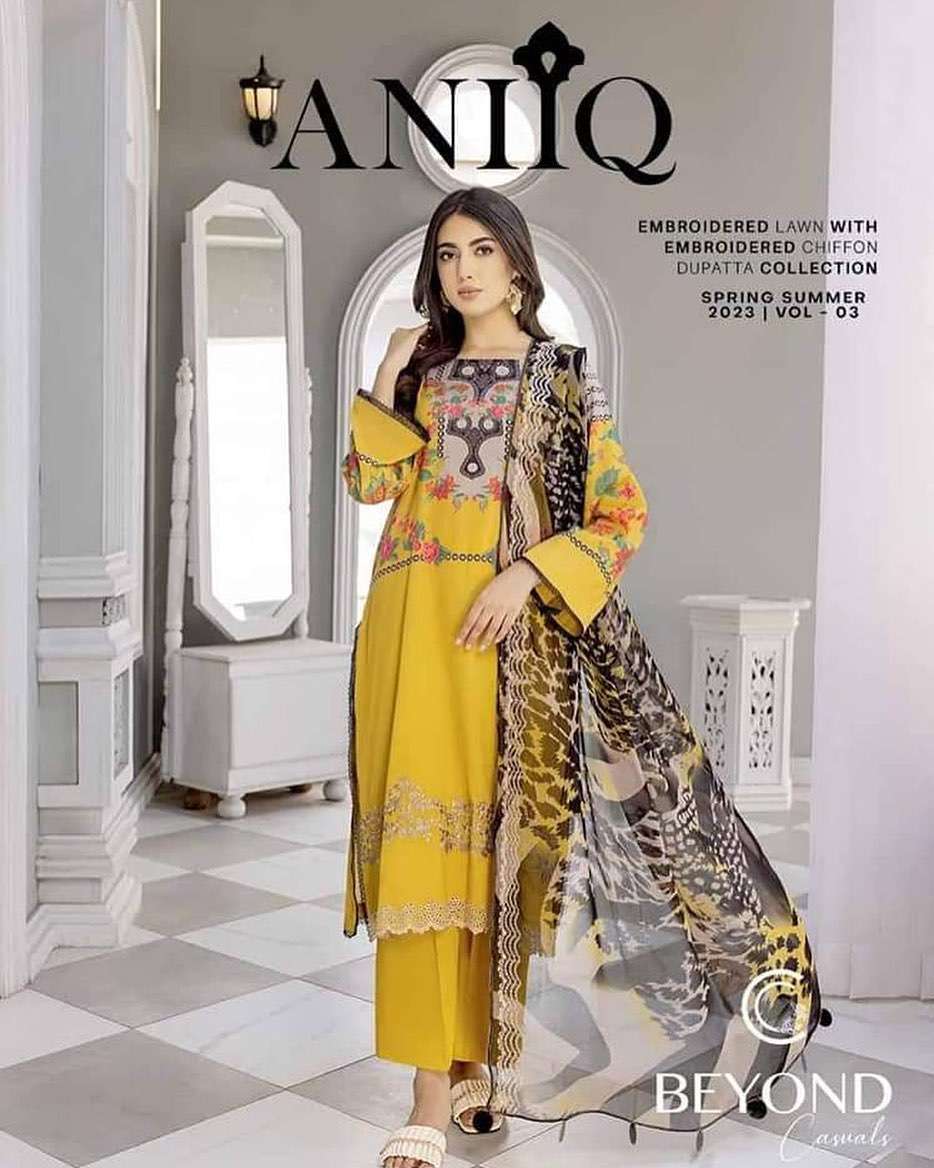  Charizma Aniq Embroidered chiffon Dupatta vol 3